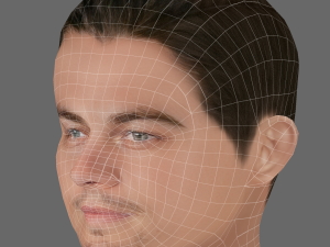 Leonardo DiCaprio Head - Low poly head for game 3Dモデル
