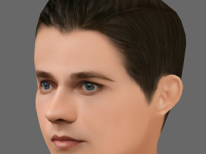 Levi Miller Head - Low poly head for game 3D Model