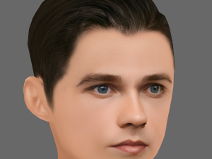 Levi Miller Head - Low poly head for game 3D Model