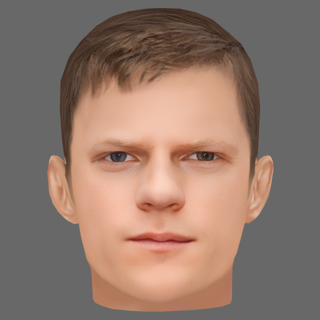 Lucas Hedges Head - Low poly head for game Modello 3D .c4d .max .obj .3ds .fbx .stl .blend 