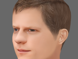 Lucas Hedges Head - Low poly head for game Modello 3D