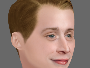 Macaulay Culkin Head - Low poly head for game 3D Model