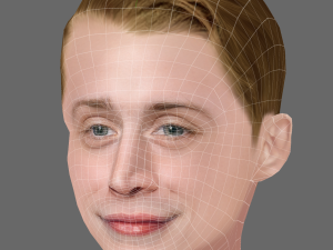 Macaulay Culkin Head - Low poly head for game 3D Model
