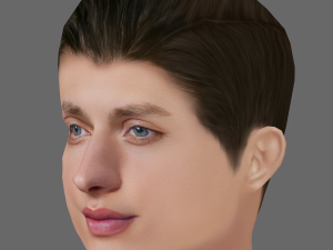 Matt Rife Head - Low poly head for game Modelo 3D