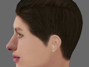 Matt Rife Head - Low poly head for game Modelo 3D