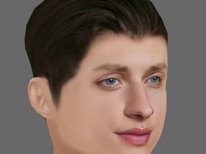 Matt Rife Head - Low poly head for game Modelo 3D
