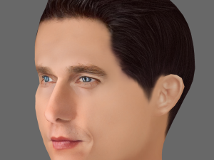 Matthew McConaughey Head - Low poly head for game 3D Model