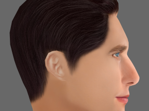 Matthew McConaughey Head - Low poly head for game 3D Model