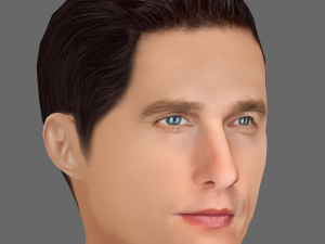 Matthew McConaughey Head - Low poly head for game 3D Model