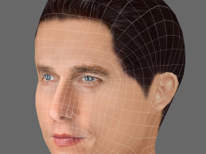 Matthew McConaughey Head - Low poly head for game 3D Model