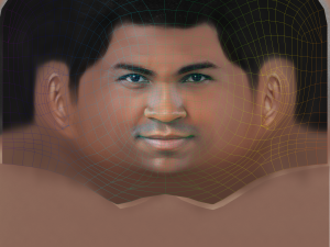 Muhammad Ali Head - Low poly head for game Modelo 3D
