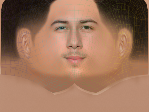 Nick Jonas Head - Low poly head for game 3D Model