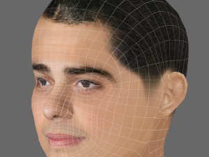 Noah Centineo Head - Low poly head for game Modèle 3D