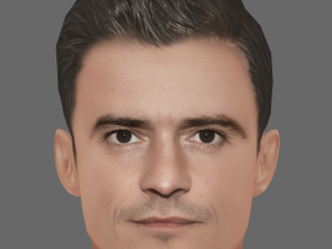 Orlando Bloom Head - Low poly head for game 3D Model