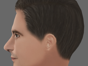 Orlando Bloom Head - Low poly head for game 3D Model