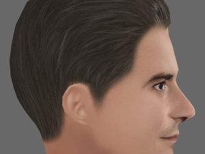 Orlando Bloom Head - Low poly head for game 3D Model