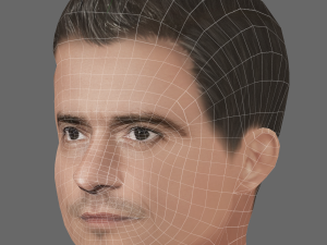 Orlando Bloom Head - Low poly head for game 3D Model