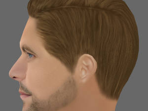 Paul Walker Head - Low poly head for game 3D Модель