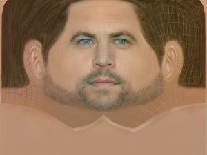 Paul Walker Head - Low poly head for game 3D Модель