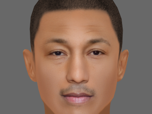 Pharrell Williams Head - Low poly head for game 3D Model