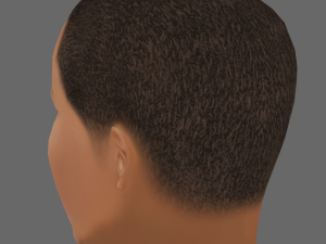 Pharrell Williams Head - Low poly head for game Modelo 3D