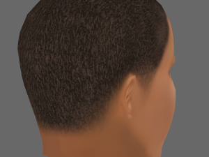 Pharrell Williams Head - Low poly head for game Modelo 3D