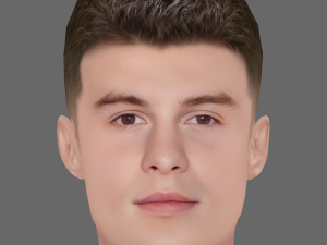 Shawn Mendes Head - Low poly head for game 3D मॉडल