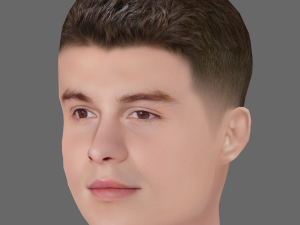 Shawn Mendes Head - Low poly head for game 3D मॉडल
