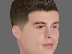 Shawn Mendes Head - Low poly head for game 3D मॉडल