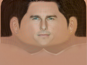 Tom Cruise Head - Low poly head for game 3D Model