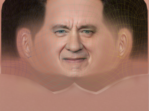 Tom Hanks Head - Low poly head for game 3D मॉडल