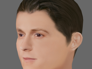 Tom Holland Head - Low poly head for game 3D Model