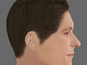 Tom Holland Head - Low poly head for game 3D Model