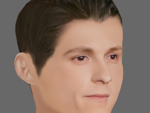 Tom Holland Head - Low poly head for game 3D Model