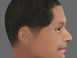Trevor Noah Head - Low poly head for game 3D Модель