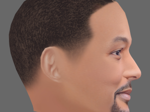 Will Smith Head - Low poly head for game Model 3D