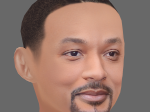 Will Smith Head - Low poly head for game Model 3D