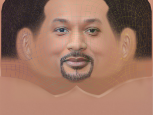 Will Smith Head - Low poly head for game Model 3D