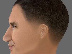 Wladimir Klitschko Head - Low poly head for game 3Dモデル