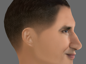 Wladimir Klitschko Head - Low poly head for game 3Dモデル