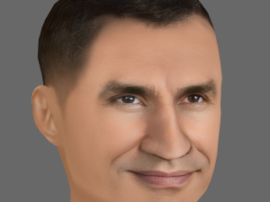 Wladimir Klitschko Head - Low poly head for game 3Dモデル