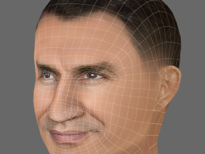 Wladimir Klitschko Head - Low poly head for game 3Dモデル