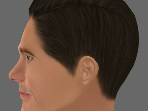 Jim Carrey Head - Low poly head for game 3D 모델