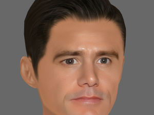 Jim Carrey Head - Low poly head for game 3D 모델