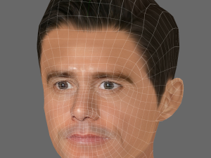 Jim Carrey Head - Low poly head for game 3D 모델