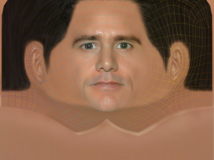 Jim Carrey Head - Low poly head for game 3D 모델