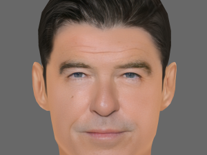Pierce Brosnan Head - Low poly head for game Modello 3D