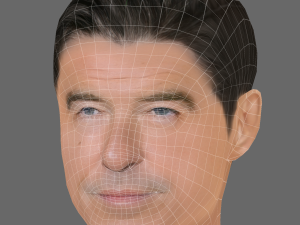 Pierce Brosnan Head - Low poly head for game 3D Модель