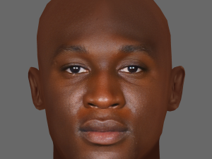 Romelu Lukaku Head - Low poly head for game 3D Model