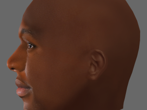 Romelu Lukaku Head - Low poly head for game 3D मॉडल